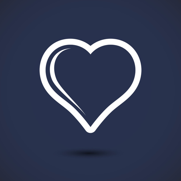 Heart sign icon - Vector, imagen