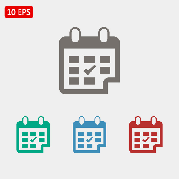 Calendar icons illustration - Vector, afbeelding