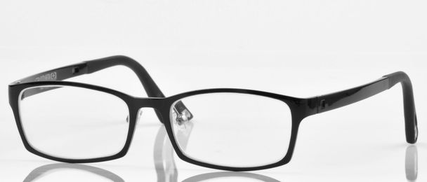 Brille mit schwarzem Rahmen - Foto, Bild
