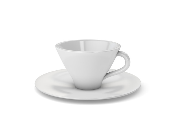 tasse blanche tasse fond isolé
 - Photo, image