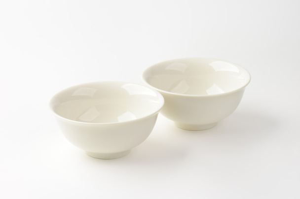 two white bowls - Photo, Image