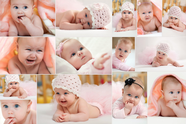 Collage de diferentes fotos de niños
 - Foto, imagen