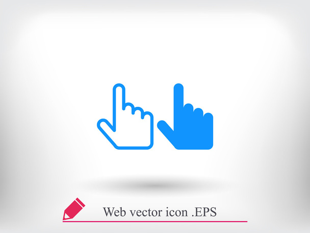 manos cursores icono
 - Vector, imagen
