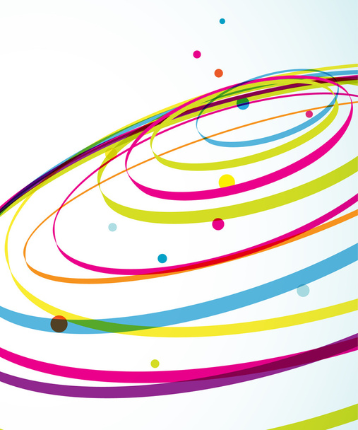 Abstract colorful background with circles. - Vector, Image
