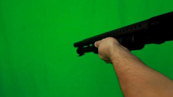 Fusil de chasse Realoading et tir
 - Séquence, vidéo
