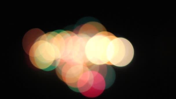 luces coloridas de Bokeh - Imágenes, Vídeo