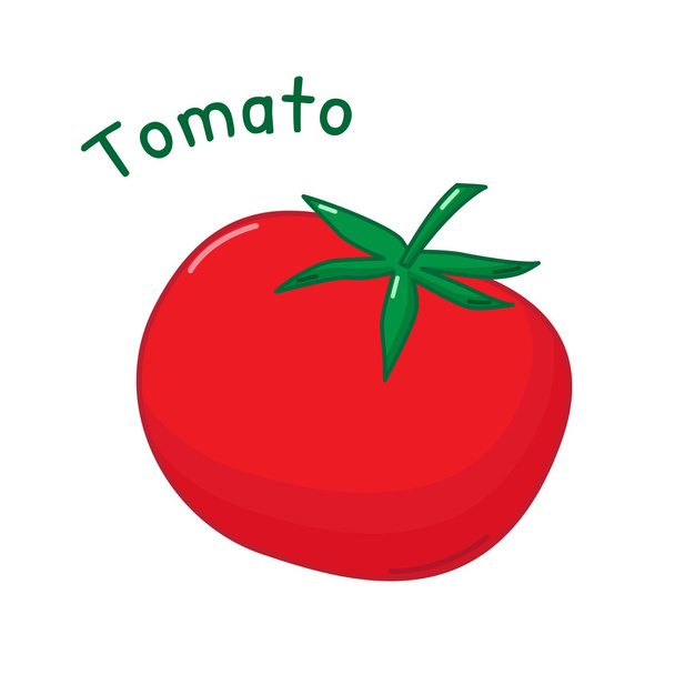 Isolated icon of tomato - Vector, Image