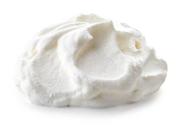 tejszínhab a fehér háttér - Fotó, kép