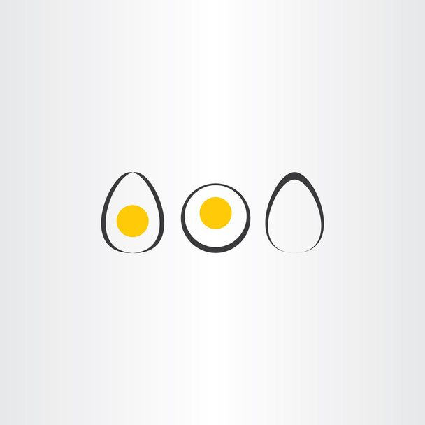 卵ベクター アイコン セットの要素 - ベクター画像
