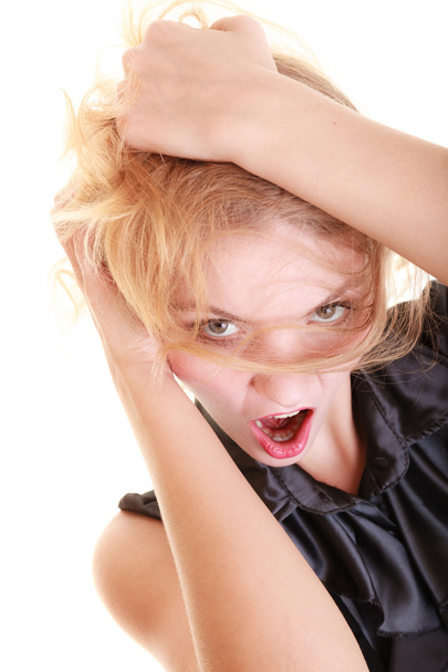 Mujer enojada gritando
 - Foto, Imagen