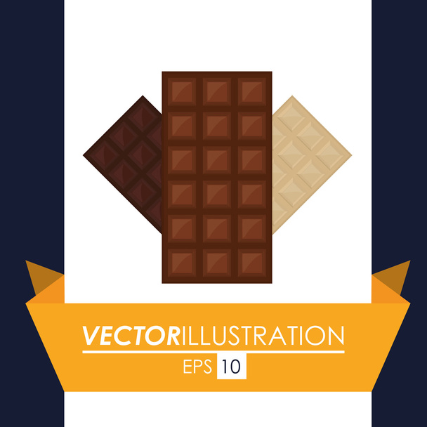 Diseño de icono de chocolate
 - Vector, Imagen