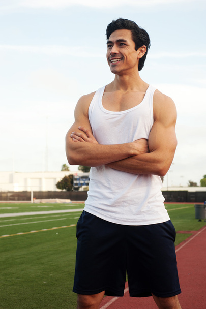 Handsome, young latino athlete - Photo, Image