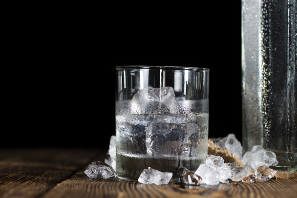 Shot of ice cold Vodka - 写真・画像
