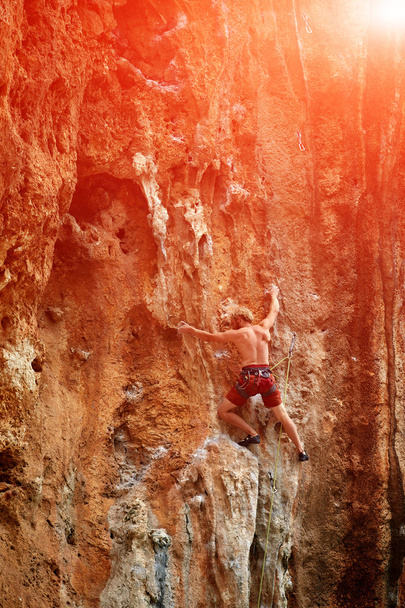 male rock climber - Photo, Image