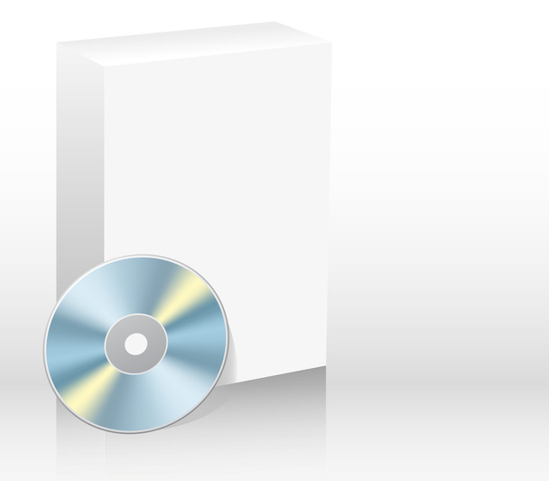 Üres szoftver doboz elszigetelt fehér - Vektor, kép