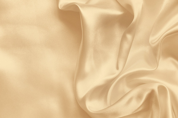 Smooth elegant golden silk as wedding background. In Sepia toned - Фото, зображення