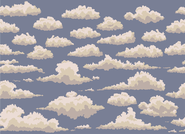 ефемерні vintage хмари
 - Вектор, зображення