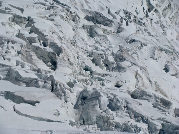 Montagnes Alpes neige galcier crevasses Monte Bianco
 - Photo, image
