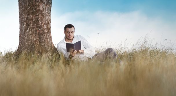 Man with book - Photo, Image