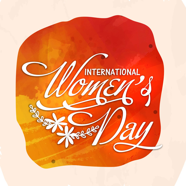Greeting card design for International Women's Day. - Vetor, Imagem
