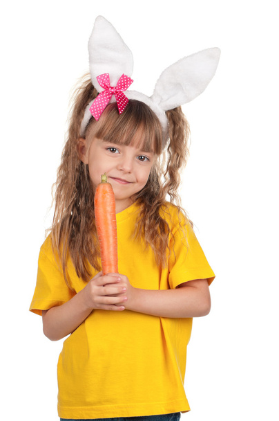 Little girl with bunny ears - Photo, Image