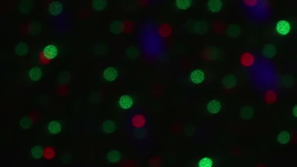 Disco-Licht in Bokeh - Filmmaterial, Video