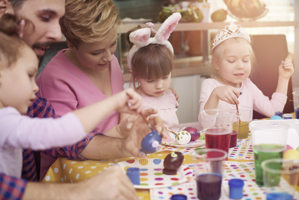 Family preparing for Easter - Zdjęcie, obraz