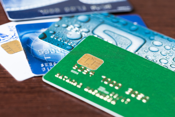 Pila de tarjetas de crédito - Foto, imagen