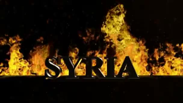 Siria firma en fuego ardiente
 - Imágenes, Vídeo