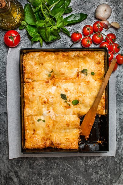 Delicious traditional italian lasagna   - Photo, Image