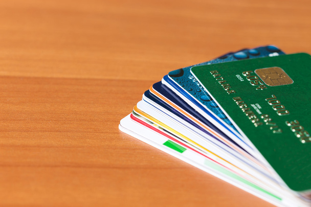 credit cards stack - Photo, Image