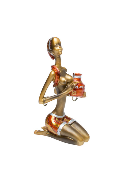 African woman with jug statue - Фото, зображення
