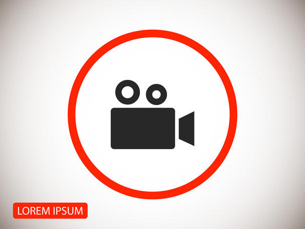 movie camera icon - Vector, Imagen