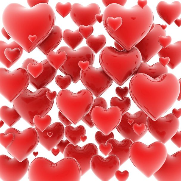 Hearts 3d background - Fotó, kép