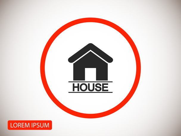 house silhouette  icon - Vector, Image