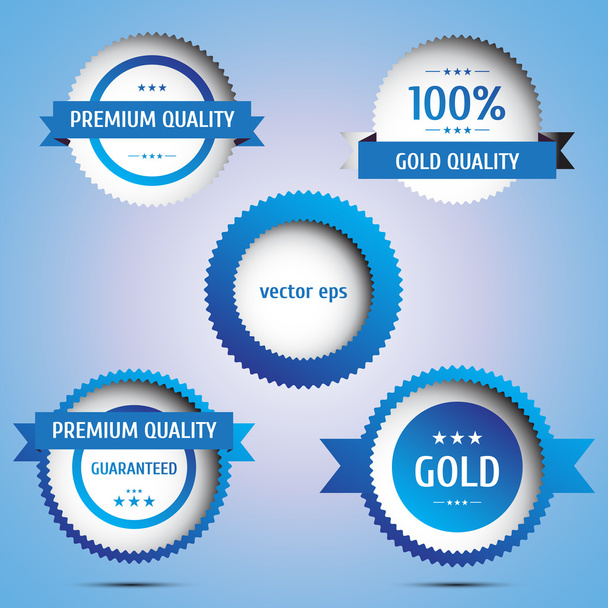 Collection of Premium Quality and Guarantee Labels - Vector, Imagen