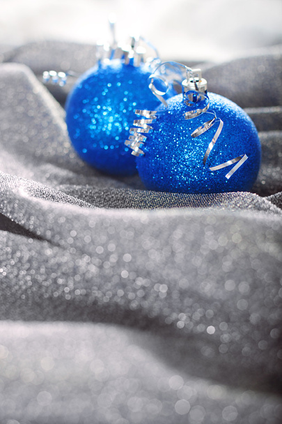Blu palle di Natale
 - Foto, immagini