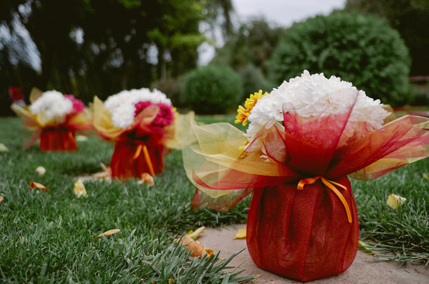 Bruiloft decor van de bloemen - Foto, afbeelding