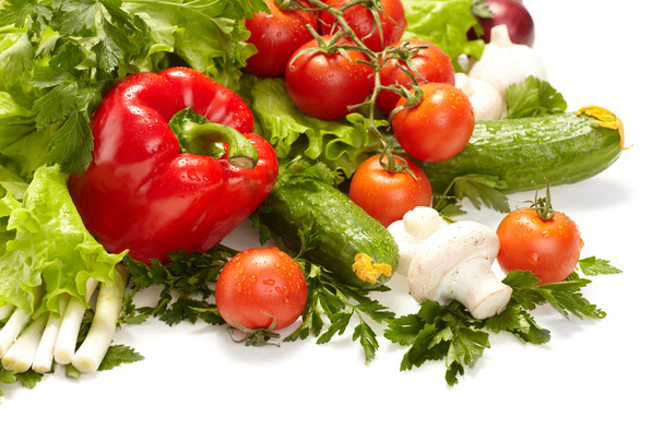 Fresh Vegetables, Fruits and other foodstuffs. - Foto, Imagem