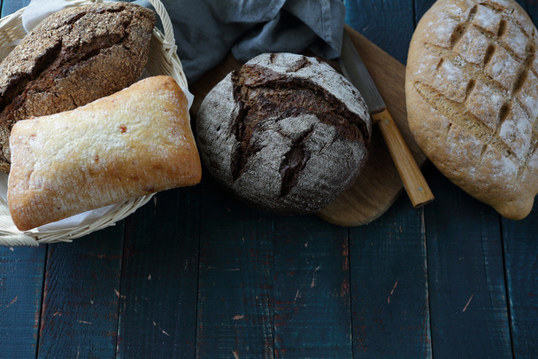 set of fresh loaf breads - Foto, Imagen