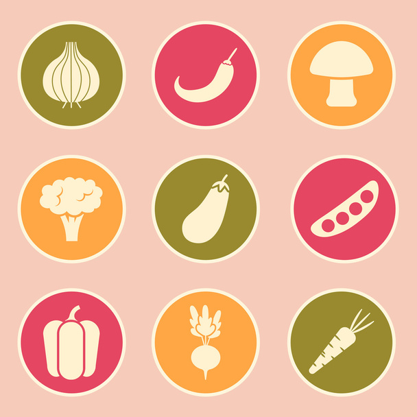 Conjunto de iconos vegetales
 - Vector, imagen
