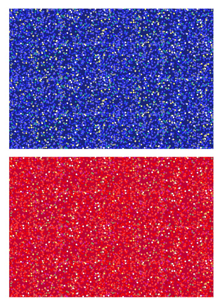 Un ensemble de rouge et bleu brillant scintillant scintillant motifs de texture carrelage sans couture pour milieux, enveloppements cadeaux, design et art
. - Vecteur, image