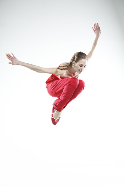 Dancer in red - Фото, изображение