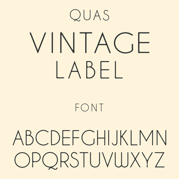 Thin font. Futuristic font. Cosmic Font. Vector alphabet set. Minimal. Latin alphabet letters on a blurred vintage background. Hipster font, typeface, typography, typewriter. - Vektor, kép