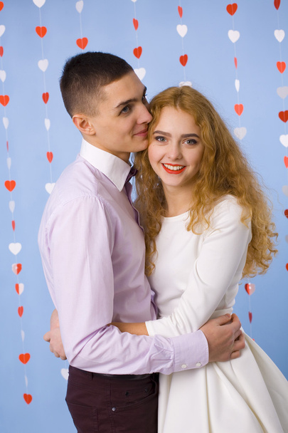 beautiful and happy young lovers - Photo, Image