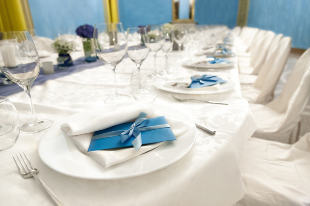 Conjunto de mesa para una fiesta de evento o recepción de boda - Foto, imagen