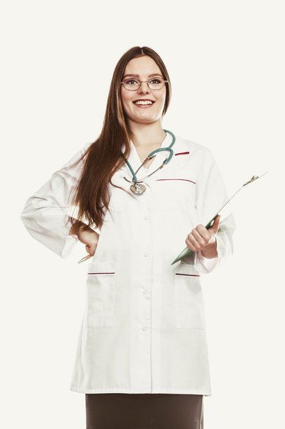 medical doctor with stethoscope - Foto, afbeelding