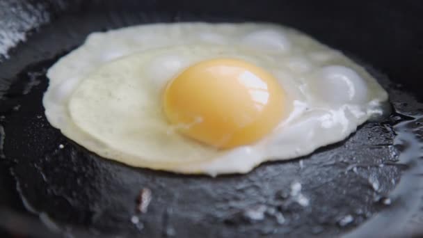 Eier in einer Pfanne kochen - Filmmaterial, Video