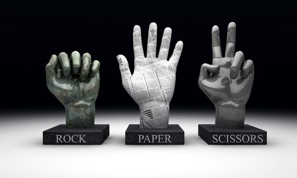 Roshambo - Rock Paper Scissors - Photo, Image