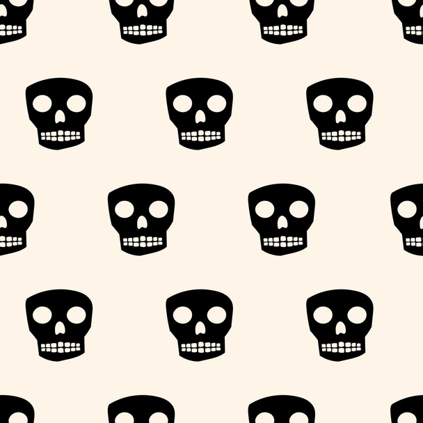 seamless skull pattern - Vektor, Bild